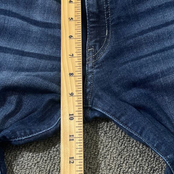 Kancan Jeans Womens Size W13 30 Estilo Distressed Raw Hem Denim Blue Whiskered - Picture 4 of 13